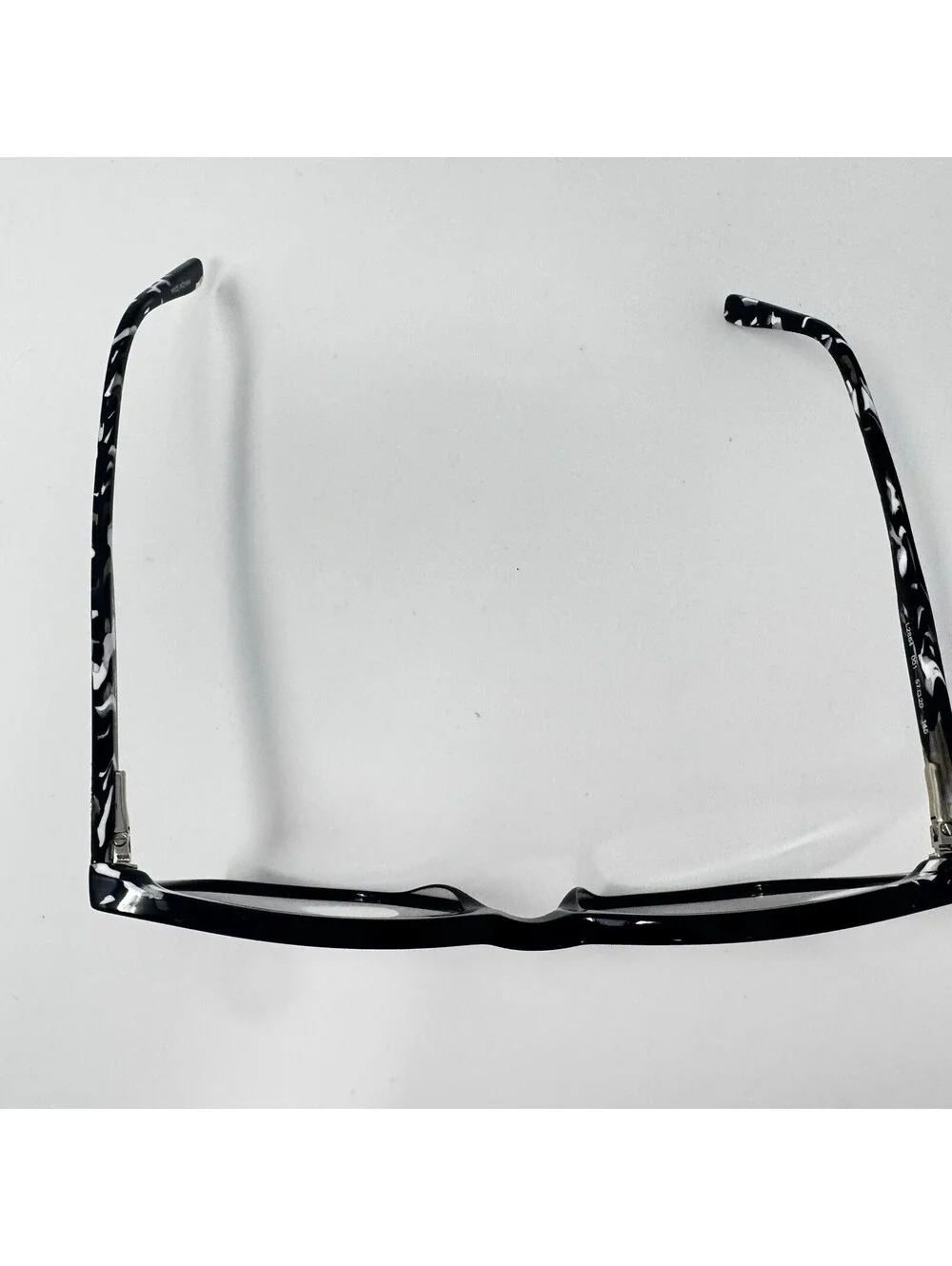Lacoste L2884 001 Black White Marble Eyeglass Frames Only 57-20-145